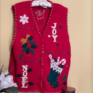 Bobbie Brooks vintage Christmas vest